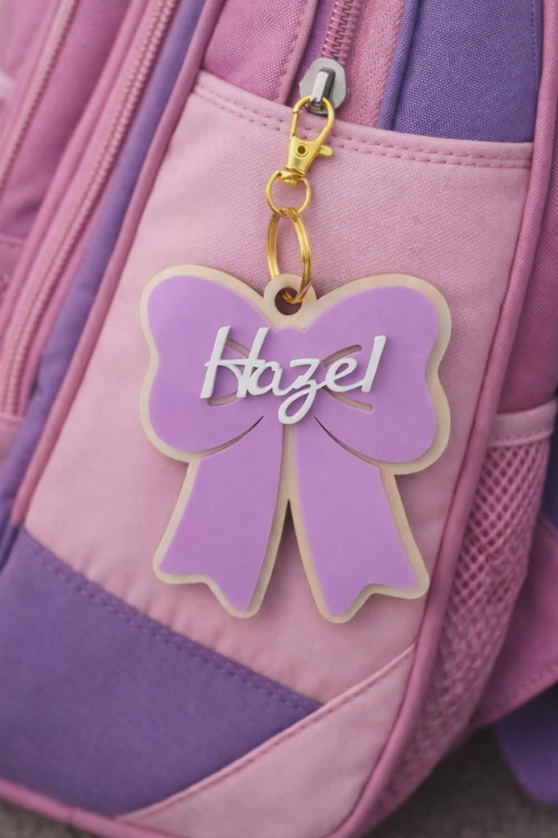 Bow Name Keychain
