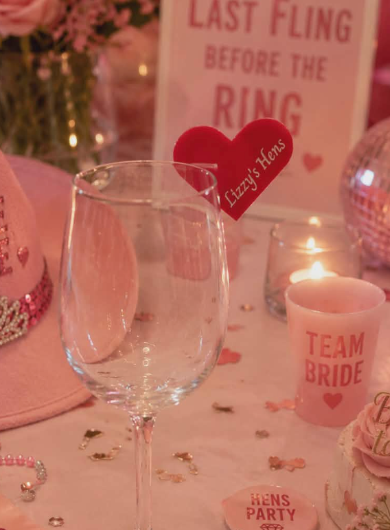 Love Heart Drink Tag
